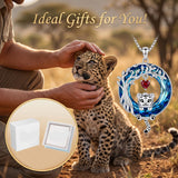 Sterling Silver Blue Crystal  Tree of Life Raccoon Bunny Cat Corgi  Pendant  Necklace  Anniversary Birthday Gifts