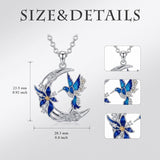 Sterling Silver Dragonfly  Cardinal Butterfly Hummingbird Pendant Necklace Gift for Women