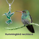 Sterling Silver Dove Hummingbird Red Cardinal Pendant Necklace
