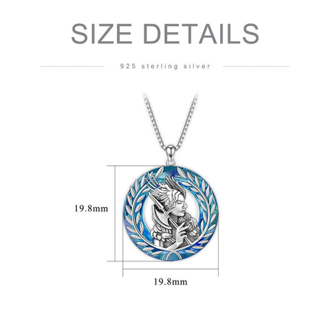 Sterling Silver Goddess Athena High Priestess Pendant Necklace