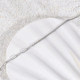 925 Sterling Silver Ankle Bracelet Paperclip Anklets for Women Beach Jewelry