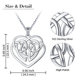 925 Sterling Silver Celtic Motherhood Knot Necklace Jewelry for Women Mom Birthday Gift