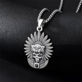 Sterling Silver Mictlantecuhtli Quetzalcoatl Tezcatlipoca Skull Pendant Necklace Aztec Jewelry