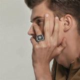 Sterling Silver 10K 14K 18K Gold Custom Birthstone Pattern High School College Class Ring for Men