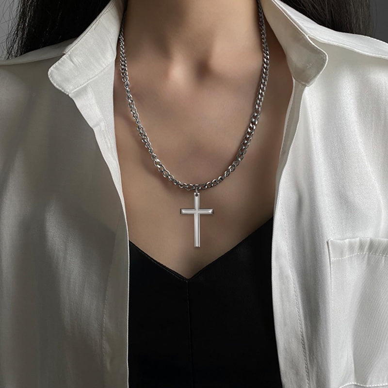 14K Gold Plated Cross Pendant Necklace Protection Jewelry Religious Gift