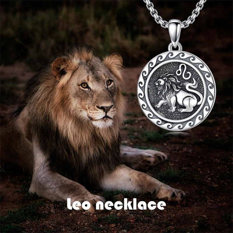 Sterling Silver 12 Zodiac Astrology Horoscope Pendant Necklace