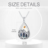 Mustard Seed Necklace 925 Sterling Silver Faith Moves Mountains Pandent Nature Adventure Jewelry for Women Men Birthday Valentine's Day Travel Gift