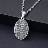 Sterling Silver St Anthony Francis Joseph Peregrine Raphael Sebastian Medal  Protection Pendant Necklace