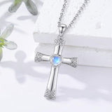Sterling Silver Cross Pendant Necklace Gift for Anniversary Christmas