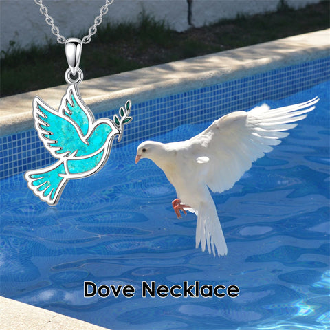 Sterling Silver Dove Hummingbird Red Cardinal Pendant Necklace