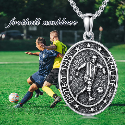 Sterling Silver Baseball Soccer Hockey Football Basketball Taekwondo Tennis Golf Runner Pendant Necklace