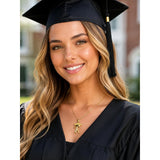 Initial  Graduation 14K Gold Plated Inspiring Grad Pendant Necklace Graduations Jewelry Gifts