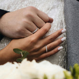 Copper Cubic Zirconia Cubic Adjustable Couple Rings