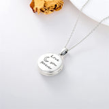 Wolf Gifts 925 Sterling Silver Celtic Moon Wolf Pendant Necklace for Women Men, Wolf Locket Necklace Birthday Jewelry for Girls