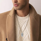 Sterling Silver Dog Tag Baseball Basketball Softball Soccer Pendant Necklace for Men