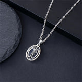 Sterling Silver Saint Christopher St Michael Saint Sebastian Amulet Pendant Necklace