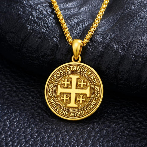 14K Gold Plated Cross Pendant Necklace  Religious Faith Jewelry Gifts for Christmas