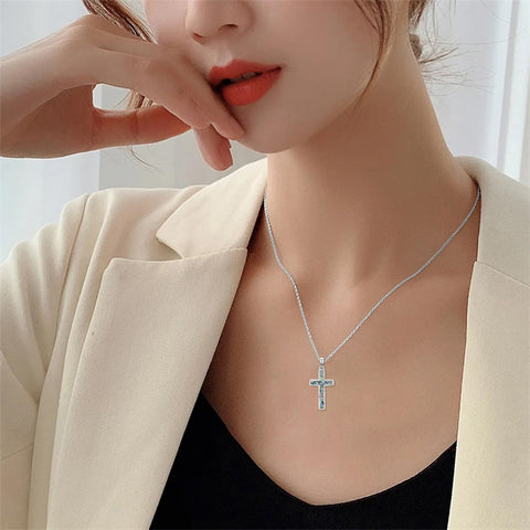 Sterling Silver Abalone Shell Bee Butterfly Dragonfly  Hummingbird Ladybug Cross Pendant Necklace for Women
