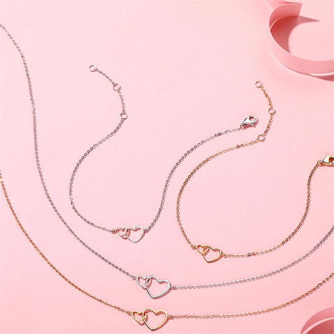 10K 14K 18K Solid Gold Heart Pendant Necklace Mothers Day Gift