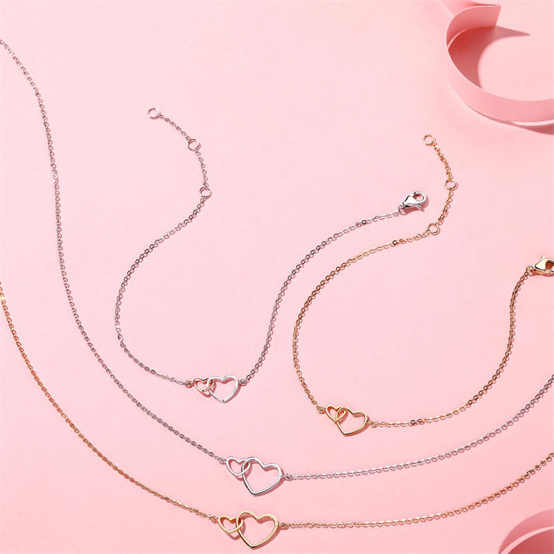 10K 14K 18K Solid Gold Heart Pendant Necklace Mothers Day Gift