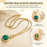 Sterling SilverTurquoise Red Coral Lapis Lazuli Malachite Paperclip Chain Necklace