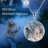 Mermaid Necklaces for Women 925 Sterling Silver - Jewelry for Girls