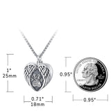 Pet Urn Necklace for Ashes Cremation Jewelry 925 Sterling Silver Memorial Necklace Urn  Keepsake Lockets Holder Pet Dog Ashes Necklace