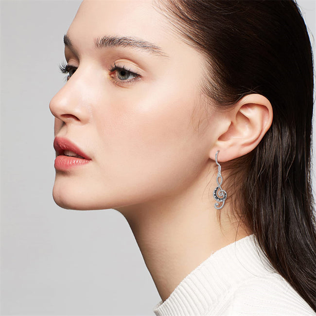 925 Sterling Silver Music Paino Dangle Earrings for Women Earrings Hypoallergenic Jewelry Gifts for Women