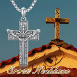 Sterling Silver Cross Christian Pendant Necklace