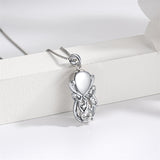 Infinity-Butterfly Cremation Jewelry for Women - Ashes Keepsake Pendant Memorial Jewelry Gifts for A Loss of Loved Ones