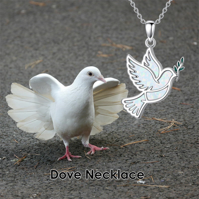Sterling Silver Dove Hummingbird Red Cardinal Pendant Necklace