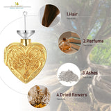 10K Gold Personalized Tree of Life Heart Urn Necklace for Ashes
