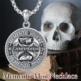 Sterling Silver Carpe Diem Pendant Necklace