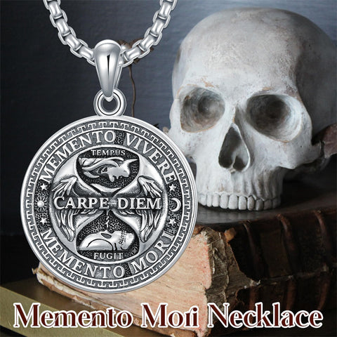 Sterling Silver Carpe Diem Pendant Necklace