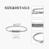 Sterling Silver Bee Celtic Knot Hummingbird Rose Sunflower Bar Urn Bracelet for Ashes