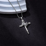 Sterling Silver Lion Semicolon Rose Sunflower Cross Pendant Religious Necklace