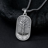 Sterling Silver Memento Mori Tree of Life Anubis Pendant Viking Amulet   Protection Pendant Necklace Halloween Gift