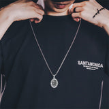 Sterling Silver Saint Joseph St Michael Saint Peter Saint Christopher Religious Pendant Necklace