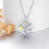 Sterling Silver Crystal Birthstone Frog Pendant Necklace