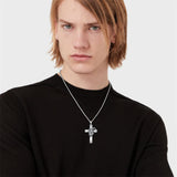Sterling Silver 12 Constellation Cross Pendant Necklace