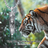 Sterling Silver Animal Angel Wings Pet Jesus Bullet Urn Necklaces for Ashes for Men