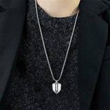 Sterling Silver Bullet Urn Necklace for Ashes for Men
