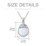 Sterling Silver Moss Agate Labradorite Moonstone Opal Turquoise Celtic Knot  Pendant Necklace