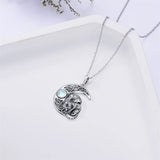 Sterling Silver Raccoon Dolphin Sea Otter Wolf Sloth Mother Daughter Pendant Necklace
