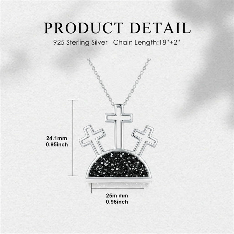 Sterling Silver Cross Pendant Necklace for Women Southwestern Cross Jewelry Gifts