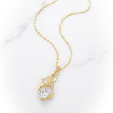 14K Gold Plated Birthstone Infinity Butterfly Necklace for Women