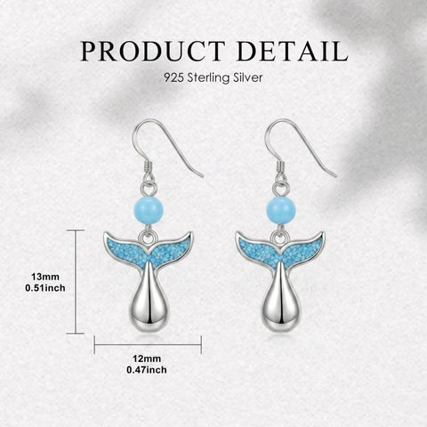 Sterling Silver Turquoise Owl Dragonfly Butterfly Hummingbird Dangle Earrings