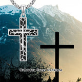 Sterling Silver Cross Christian Pendant Necklace