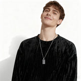 Sterling Silver Obsidian Lover Justice Cat Sun Moon Tarot Card Pendant Necklace