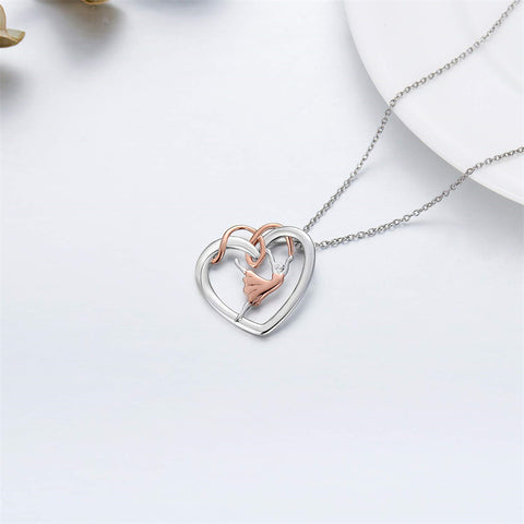 Sterling Silver  Cello Violin Necklace Music Gifts for Women Girl Daughter